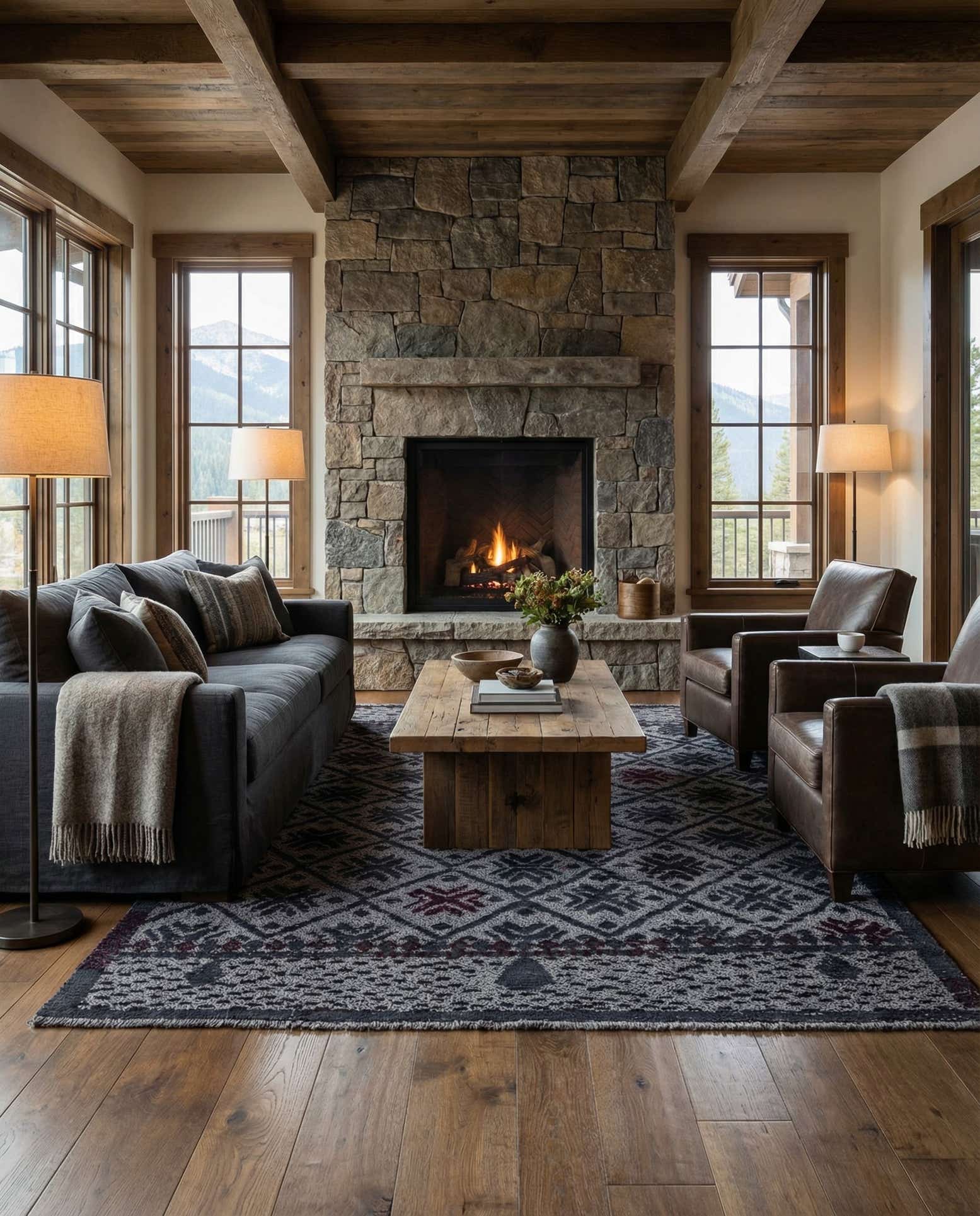 5' 6 x 8' 2 Hand Knotted Darya Wool Rug