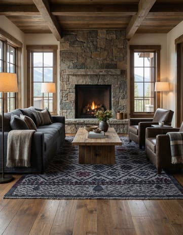 5' 6 x 8' 2 Hand Knotted Darya Wool Rug