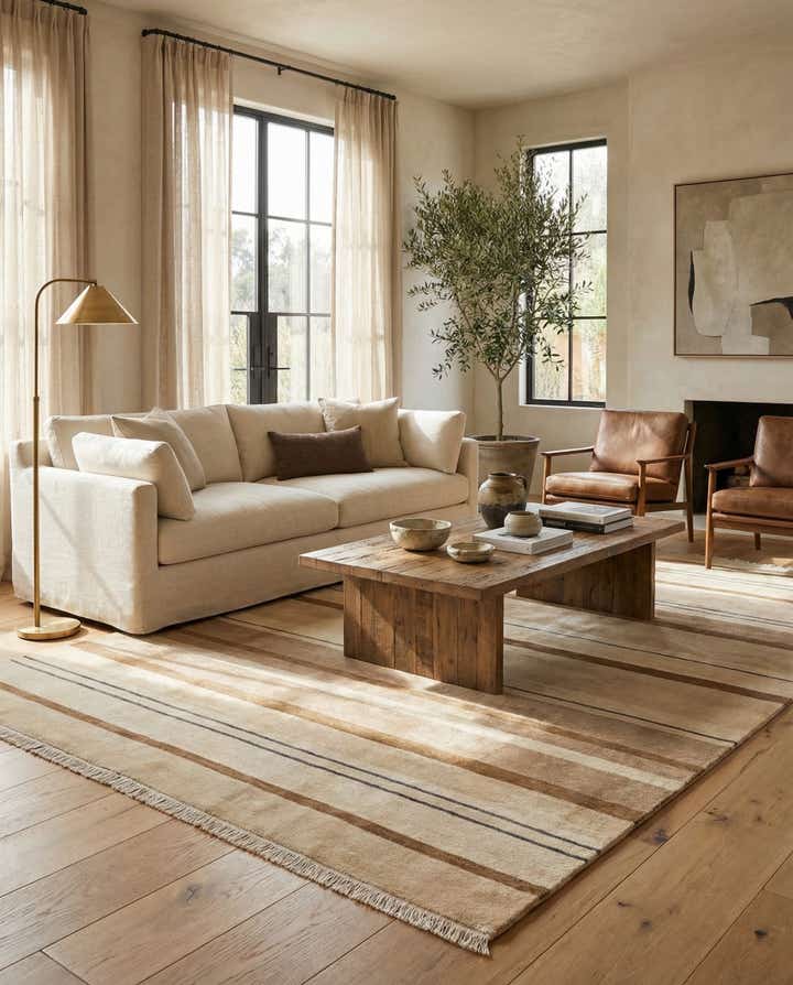 6' 7 x 9' 8 Hand Knotted Darya Wool Rug