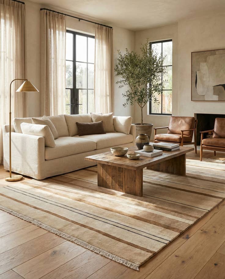 Detail image of 6' 7 x 9' 8 Hand Knotted Darya Wool Rug
