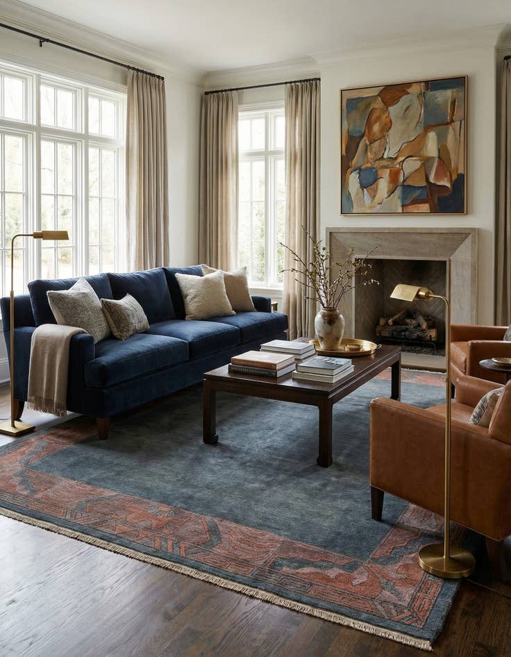 Detail image of  8' 4 x 11' 3  Hand Knotted Nepal Wool Rug