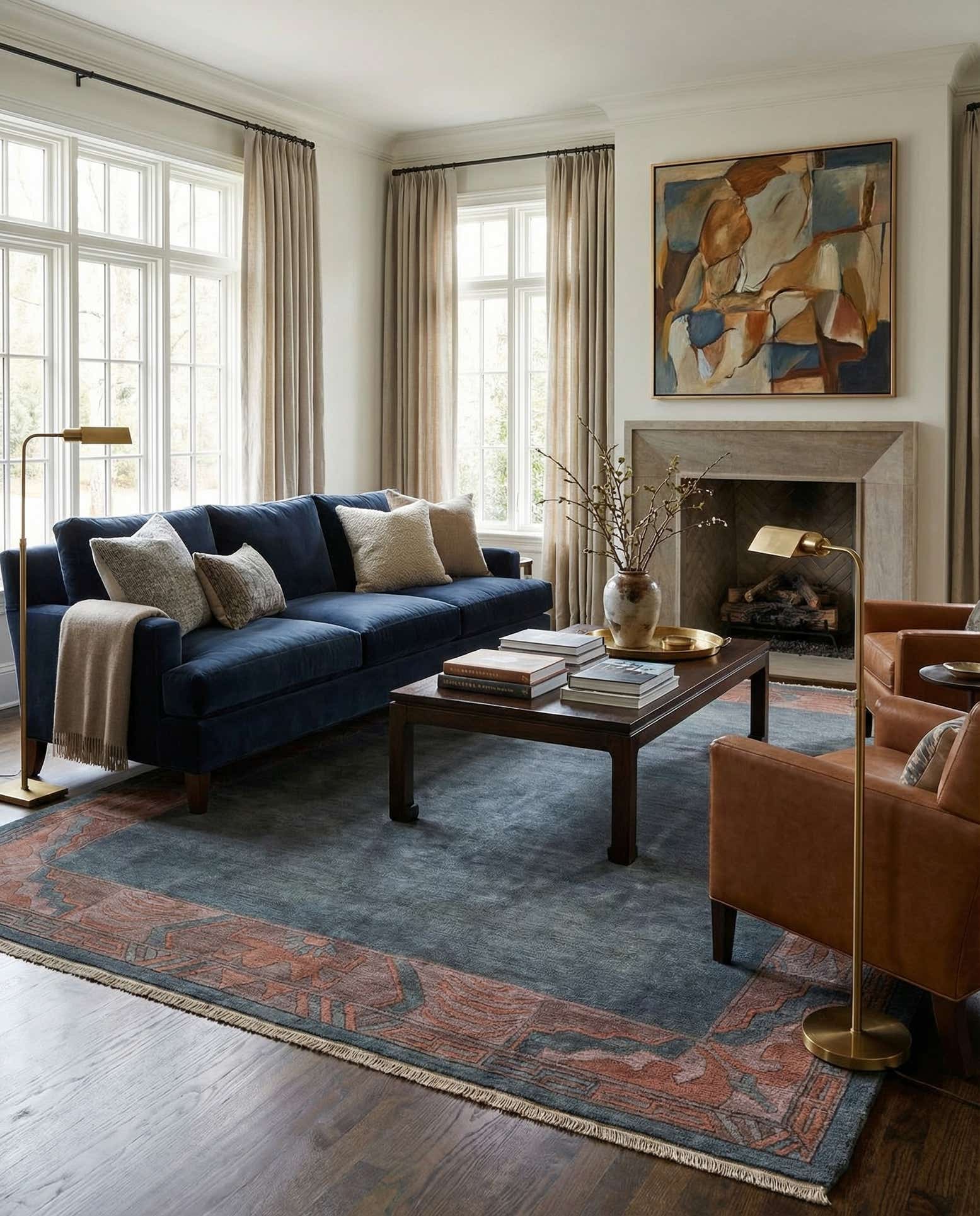8' 4 x 11' 3 Hand Knotted Nepal Wool Rug