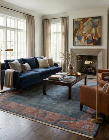 8' 4 x 11' 3 Hand Knotted Nepal Wool Rug