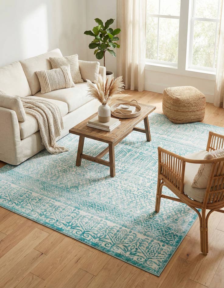 Detail image of 7' 10 x 7' 10 Uptown Cloisters Square Rug