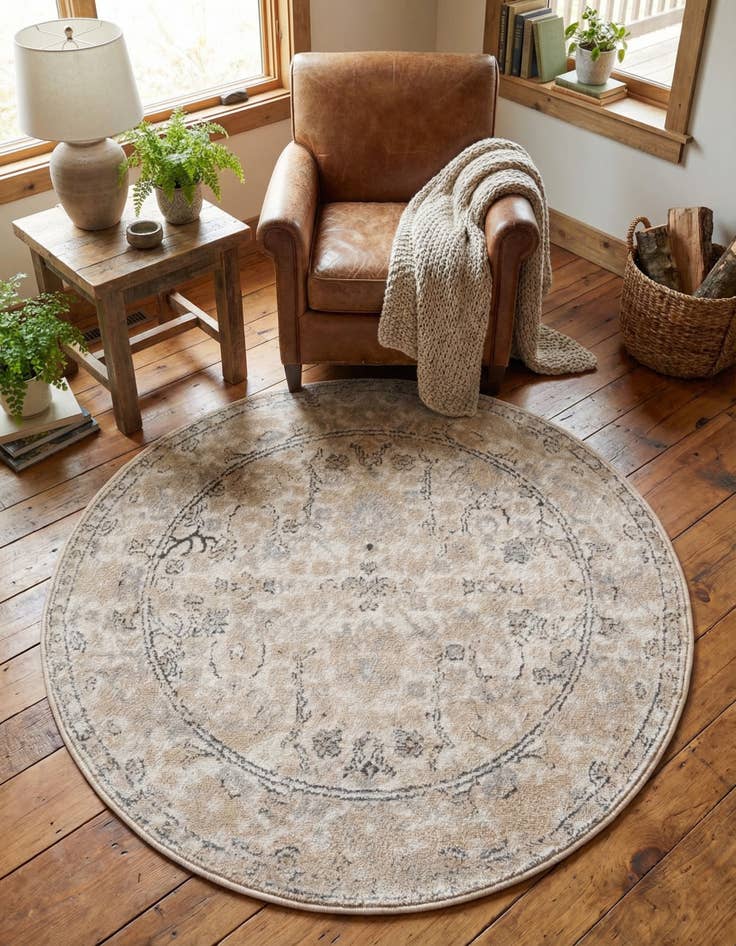 Detail image of 3' x 3' Oregon Round Rug