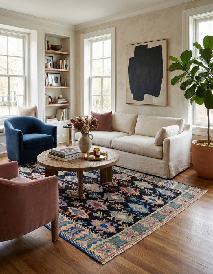 Detail image of 5' 5 x 8' 3  Hand Knotted Darya Rug