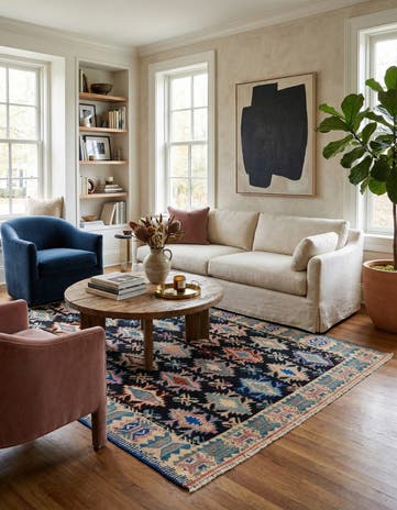 5' 5 x 8' 3 Hand Knotted Darya Rug