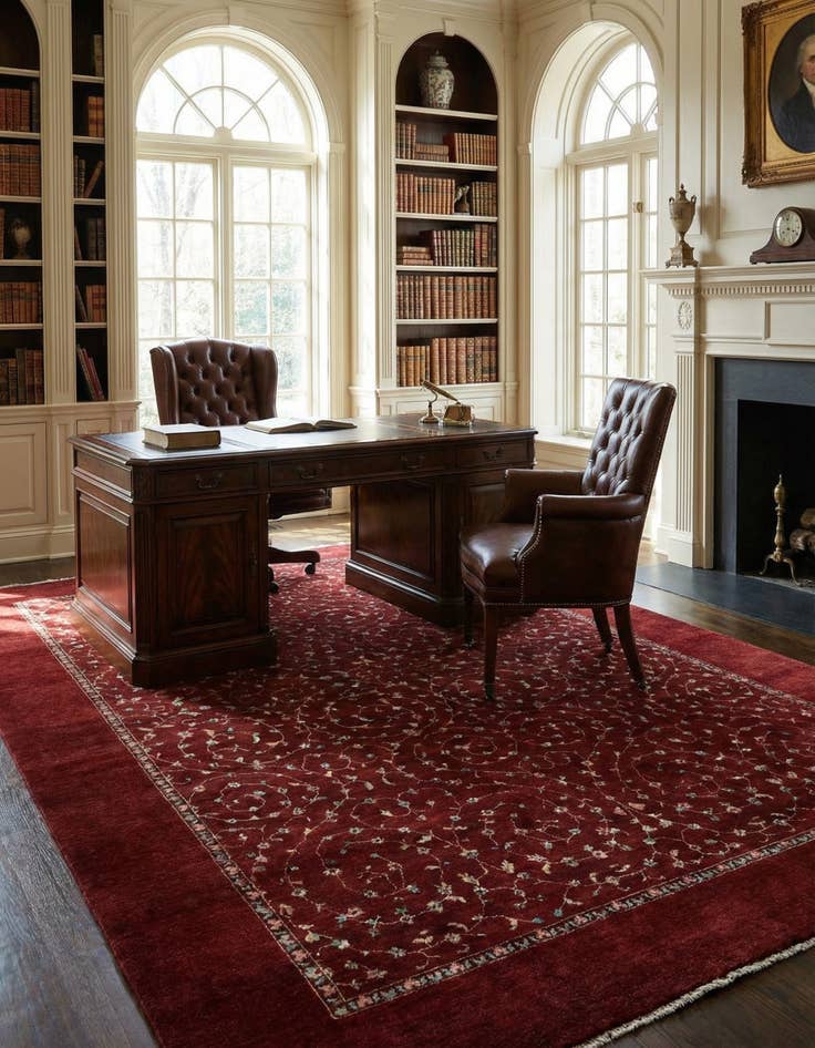 Detail image of 7' 4 x 10' 2  Hand Knotted Nila Wool Rug