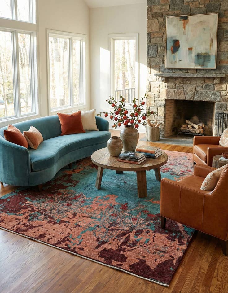 Detail image of 5' 6 x 7' 9  Hand Knotted Anar Rug