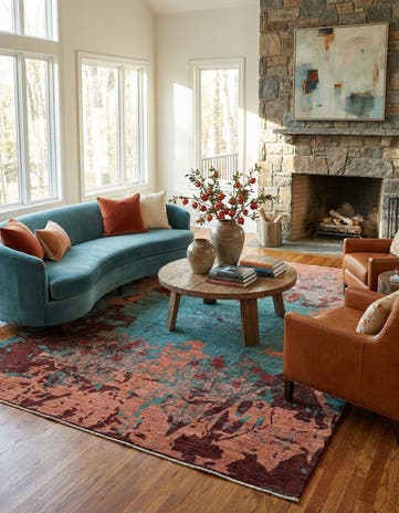 5' 6 x 7' 9 Hand Knotted Anar Rug