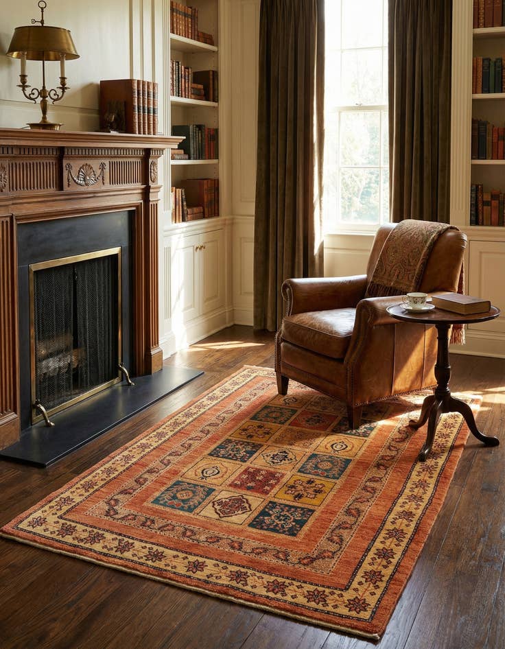 Detail image of 3' 6 x 5' 5 Kashkuli Wool Rug