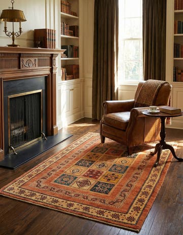 3' 6 x 5' 5 Kashkuli Wool Rug