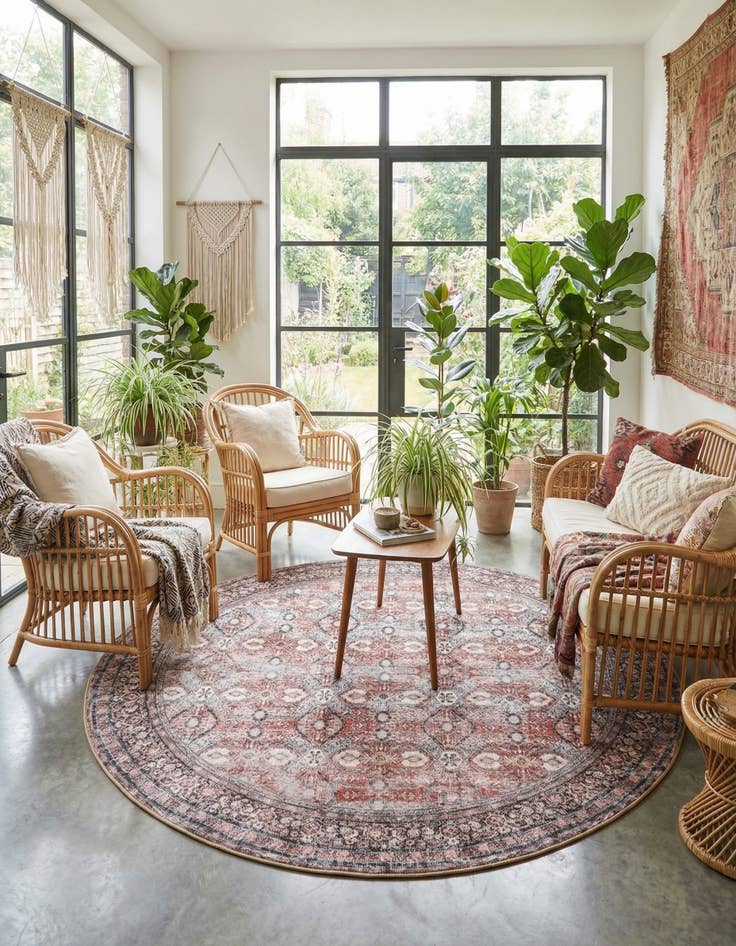 Detail image of 7' 10 x 7' 10 Timeless Round Rug