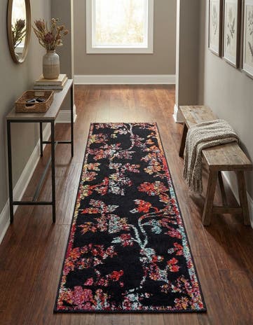 Navy Blue Madeline Runner Rug