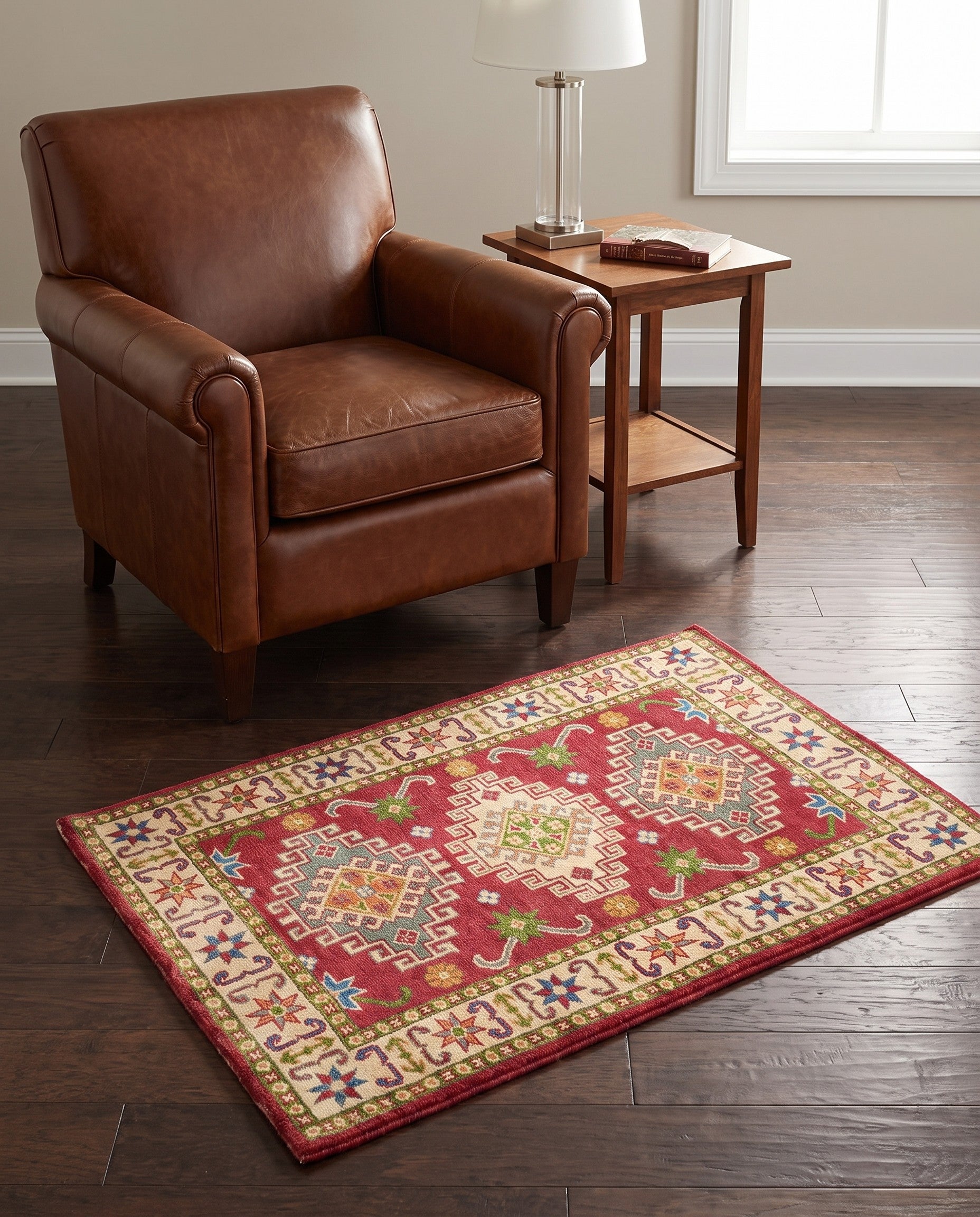 2' 7 x 4' 2 Hand Knotted Kazak Rug