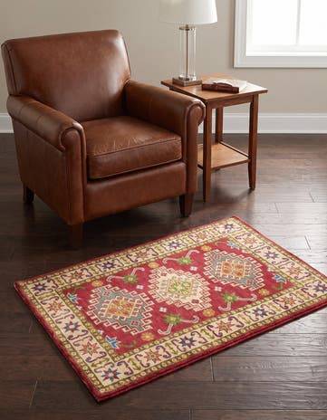2' 7 x 4' 2 Hand Knotted Kazak Rug