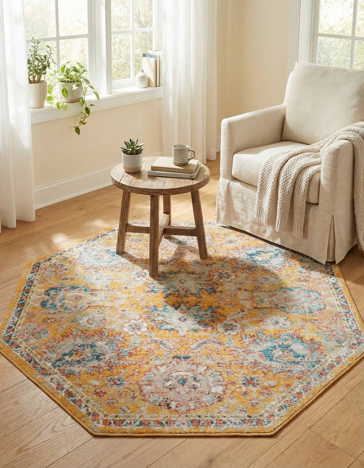 Detail image of  4' x 4' Lola Octagon Rug