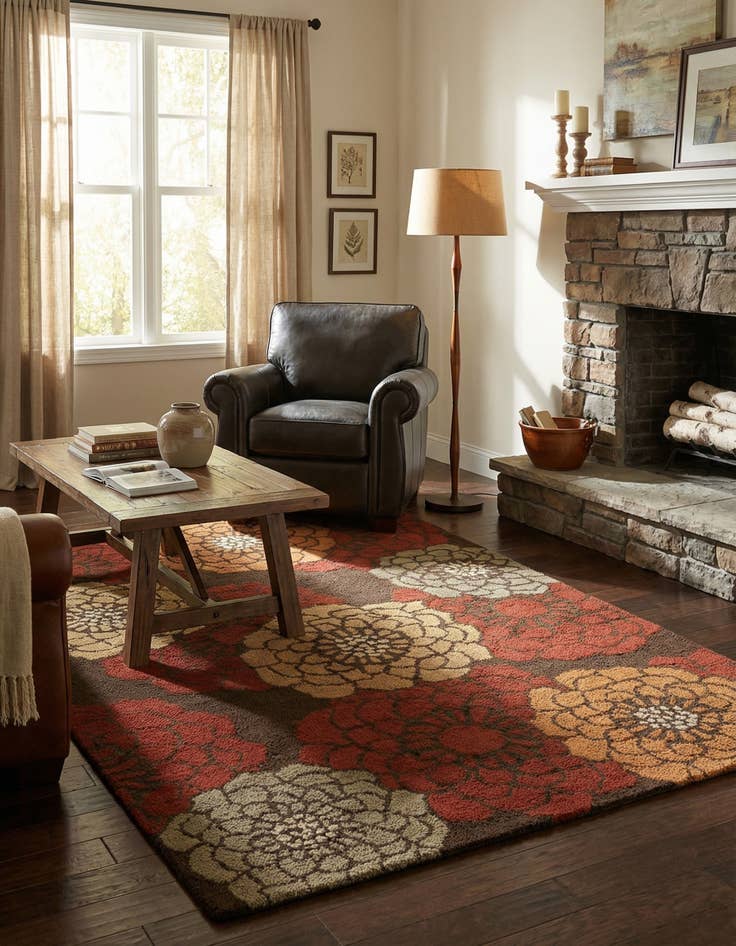 Detail image of 5' x 7' Agra Rug