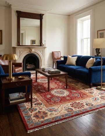 6' 10 x 9' 8 Hand Knotted Ariana Ziegler Rug