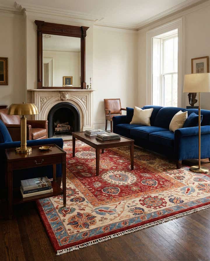 6' 10 x 9' 8 Hand Knotted Ariana Ziegler Rug