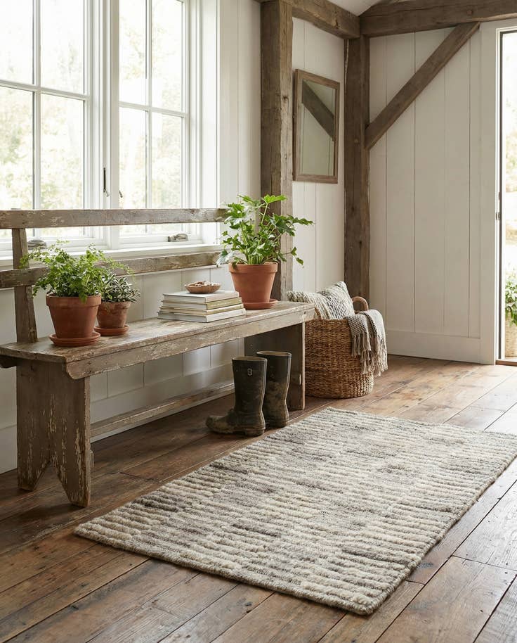 Detail image of 2' x 3' 2 Hand Knotted Lana New Zealand Wool Rug