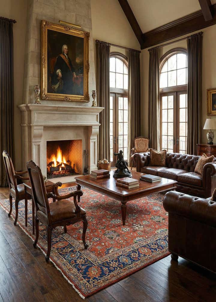 8' 7 x 11' 3 Hand Knotted Heriz Persian Wool Rug