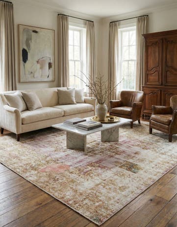 9' 6 x 12' 7 Hand Knotted Ultra Vintage Persian Wool Rug