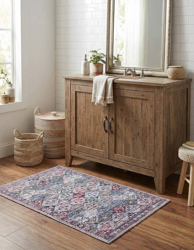 Detail image of 2' x 3'  Washable Mangata Rug