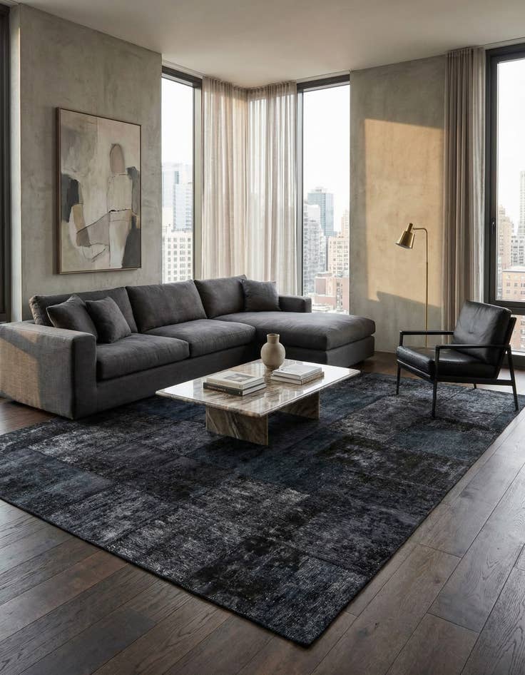 Detail image of 8' 4 x 10' 1  Hand Knotted Ultra Vintage Persian Wool Rug