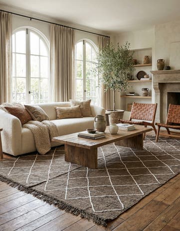 5' x 7' 8 Hand Knotted Moroccan Wool Rug