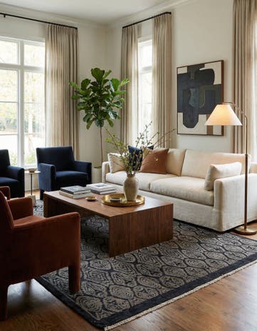 8' 8 x 12' 3 Hand Knotted Darya Wool Rug