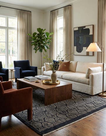 8' 8 x 12' 3 Hand Knotted Darya Wool Rug
