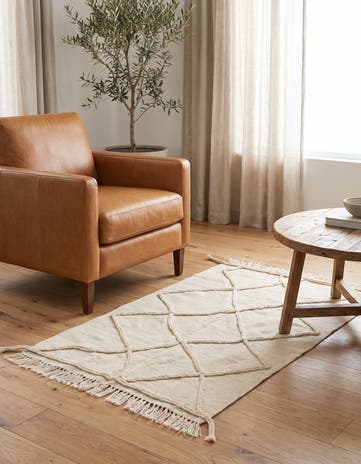 3' 6 x 5' 2 Hand Woven Moroccan Wool Rug