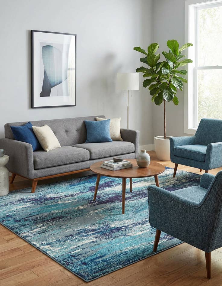 Detail image of 8' x 11' 4  Washable Barcelona Rug