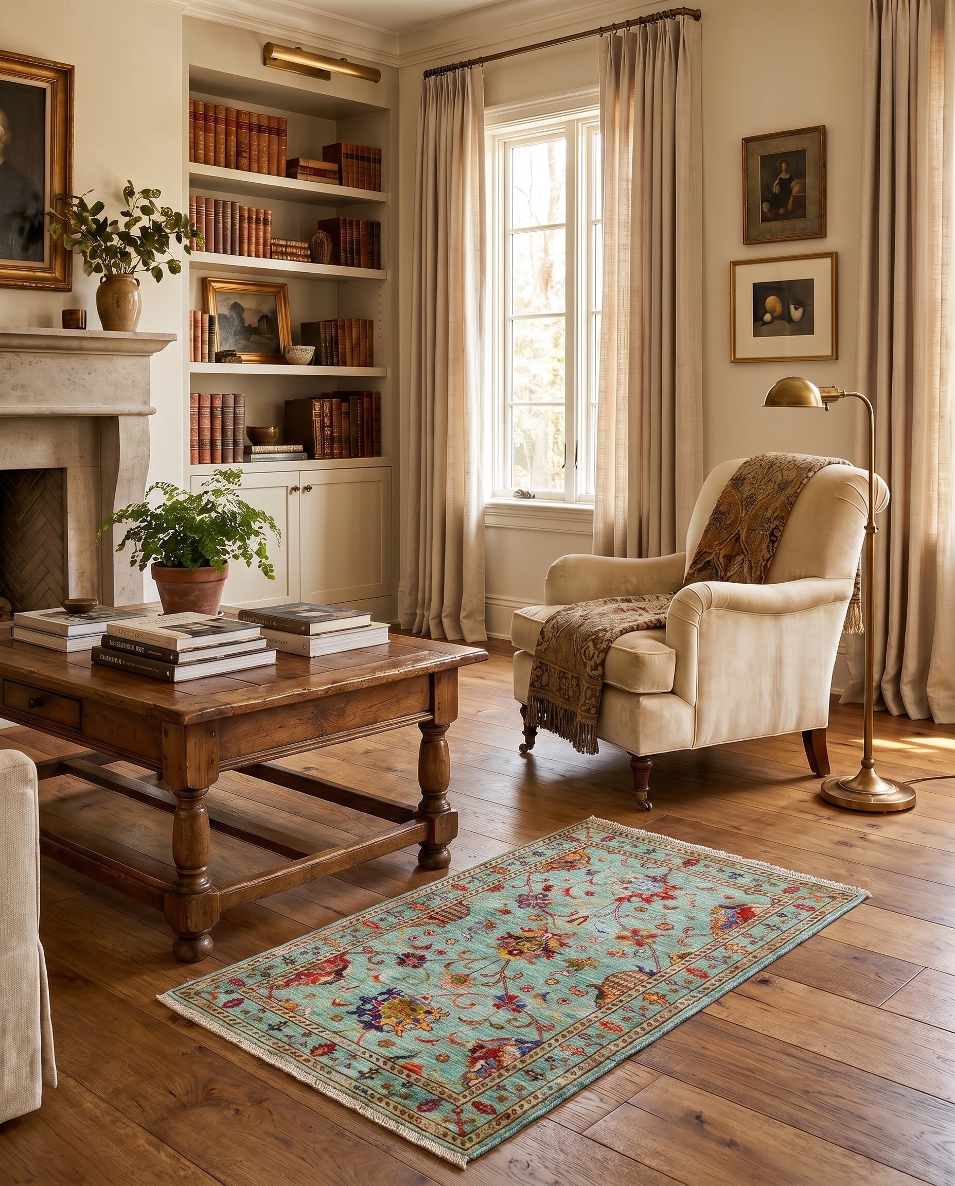 3' 4 x 5' Hand Knotted Ariana Ziegler Rug