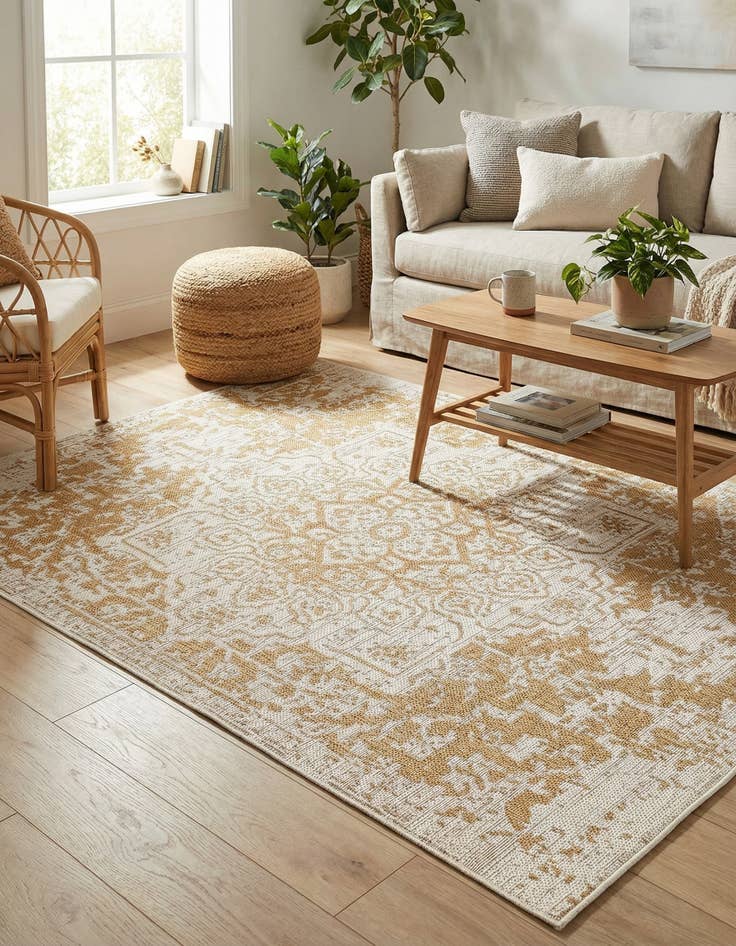 Detail image of 4' x 6' Easy-Clean Jill Zarin Dubai Indoor / Outdoor Rug