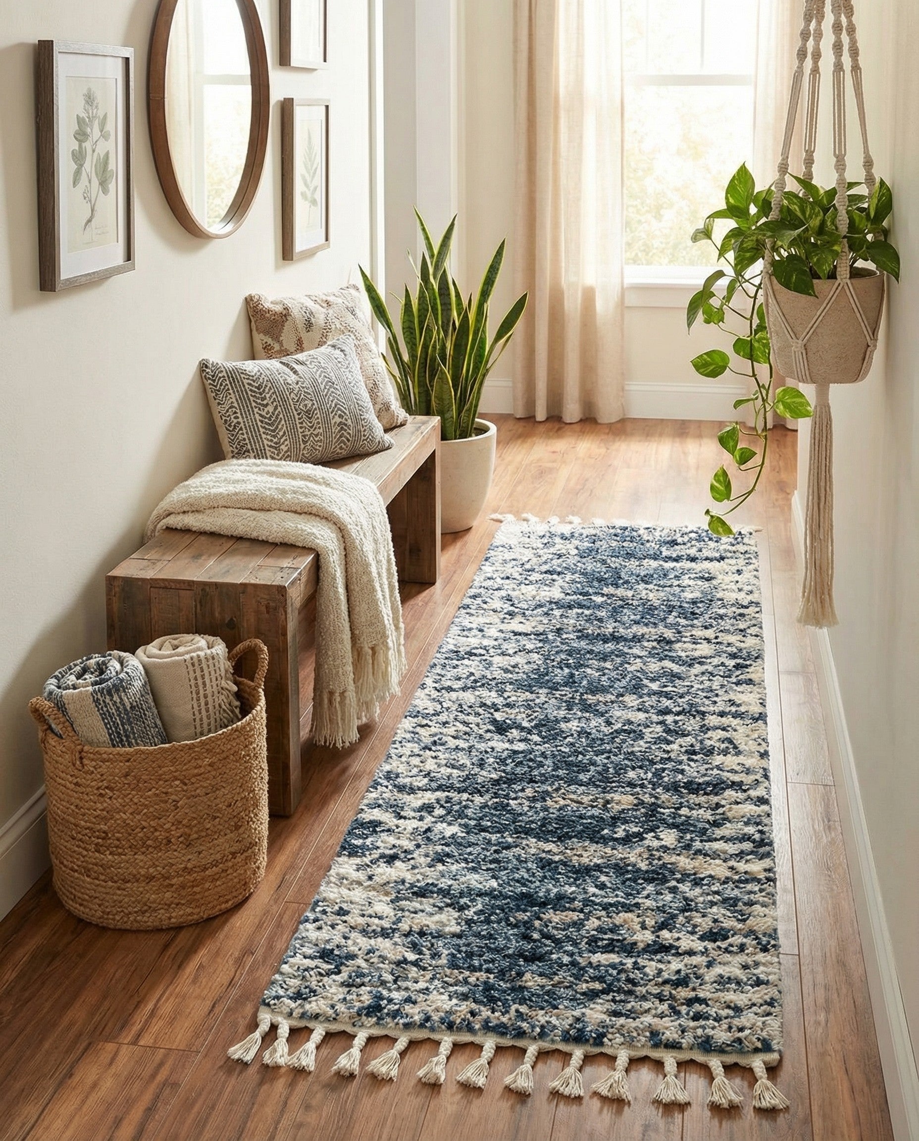  2' x 6' Serenity Shag Runner Rug