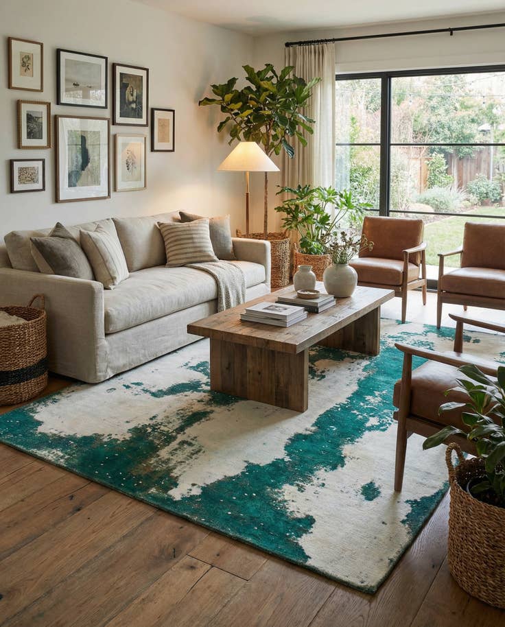 Detail image of 6' 8 x 7' 3 Hand Knotted Ultra Vintage Persian Wool Square Rug