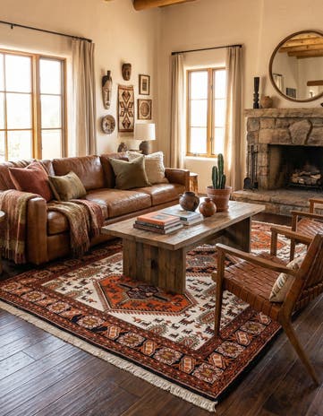6' 8 x 10' Hand Knotted Shiraz Wool Rug