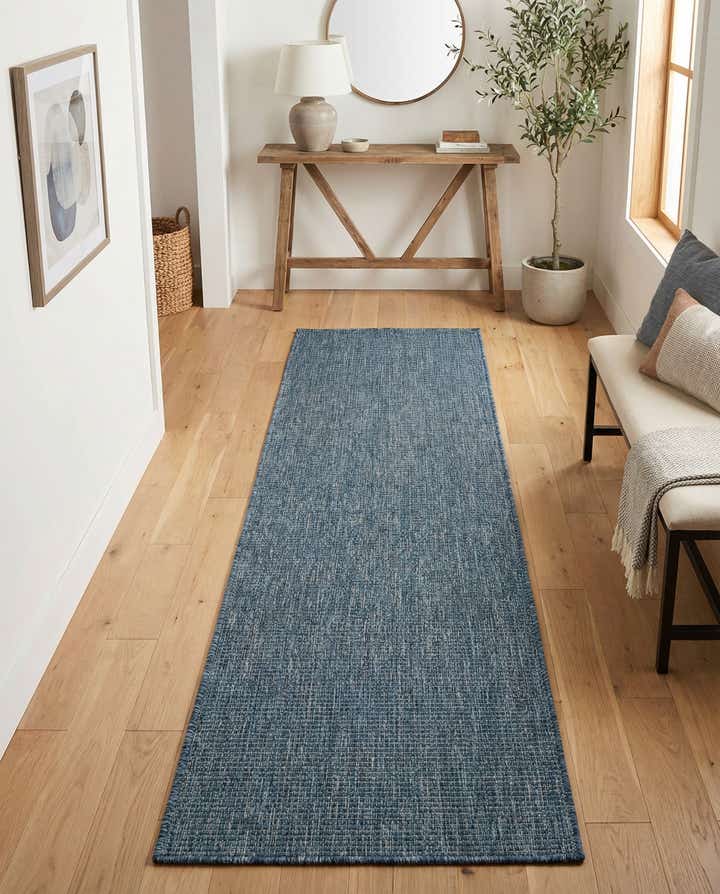 2' x 8' Easy-Clean Solid Indoor / Outdoor Runner Rug