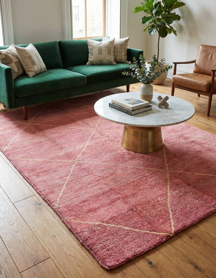 Detail image of 4' 9 x 6' 8  Hand Knotted Moroccan Wool Rug