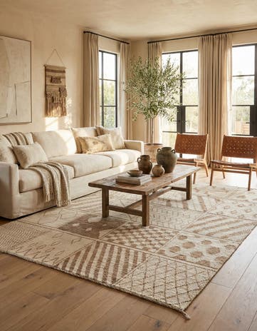 8' 8 x 10' 5 Hand Knotted Moroccan Wool Rug