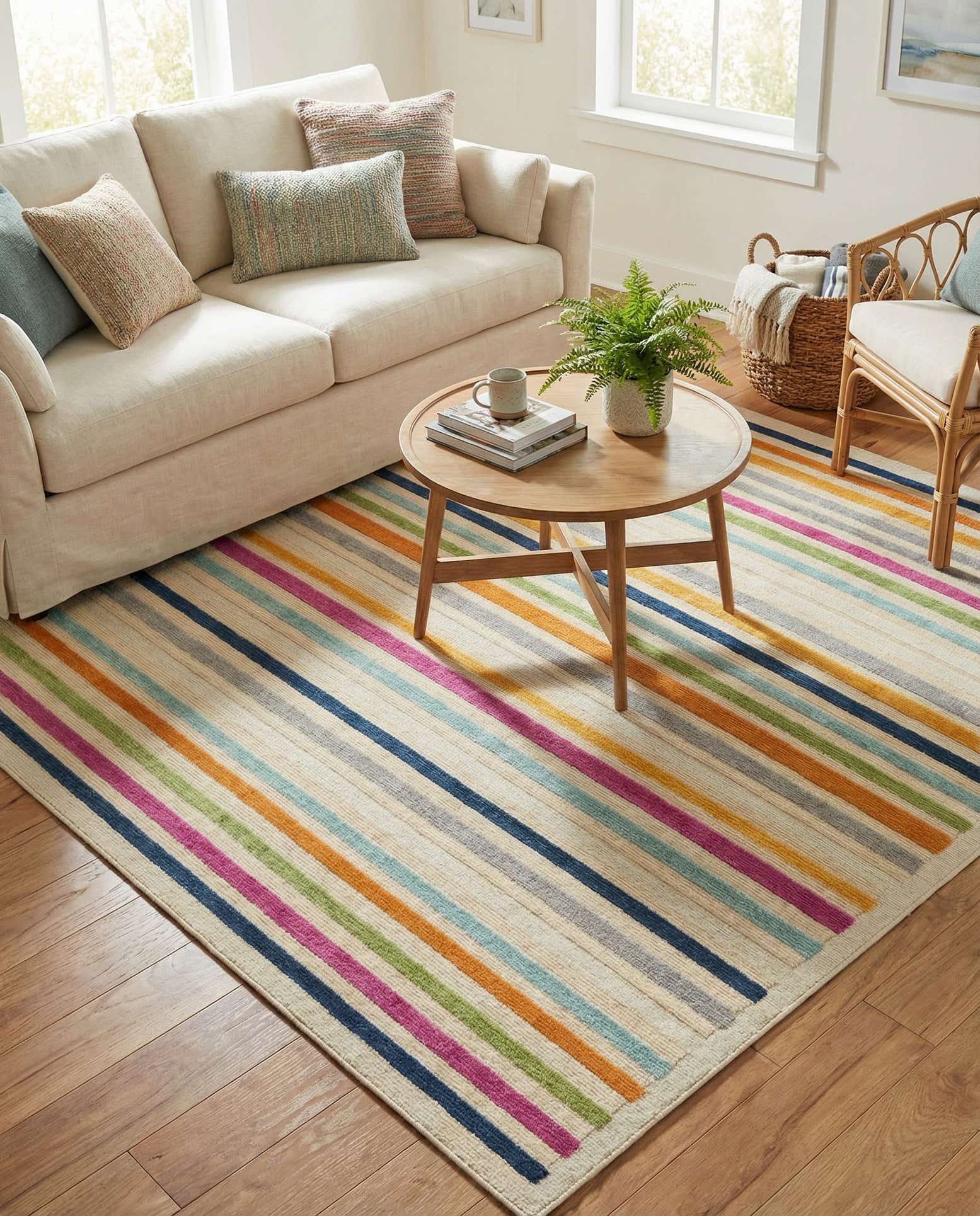 7' 10 x 7' 10 Easy-Clean Aruba Indoor / Outdoor Square Rug