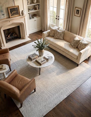 10' x 10' Hand Woven Jill Zarin English Manor Farmhouse Wool Square Rug