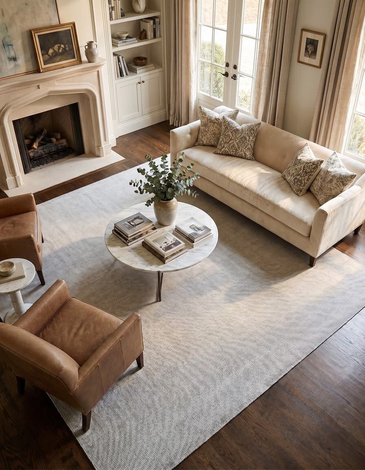 10' x 10' Hand Woven Jill Zarin English Mano...