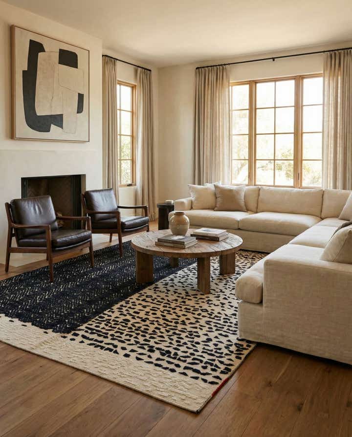 7' 5 x 10' 2 Hand Knotted Darya Wool Rug