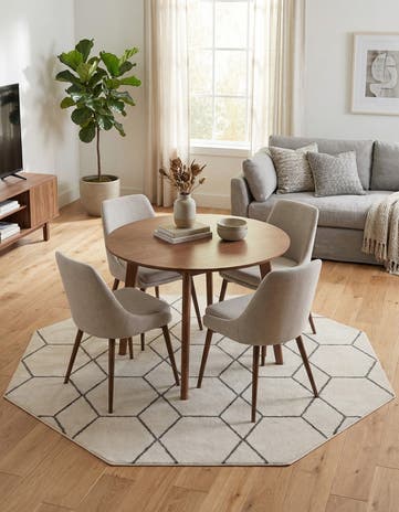 7' 10 x 7' 10 Trellis Frieze Octagon Rug