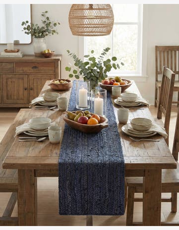 1' 2 x 6' 1 Handmade Braided Jute Table Runner Rug