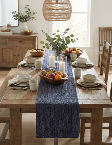 1' 2 x 6' 1 Handmade Braided Jute Table Runner Rug