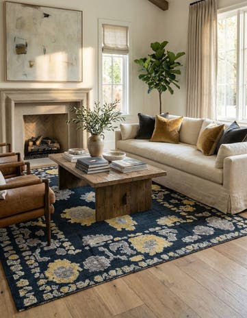 9' x 12' 3 Hand Knotted Oushak Wool Rug